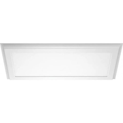 Blink Plus Surface Mount LED Fixture 22W 3000K White Finish, 12x25 Inch, sleek rectangular design for commercial spaces
