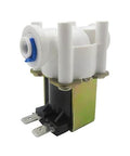One Quarter Inch Thread DC 12V Solenoid Valve NC Normally Closed Water Inlet Flow Switch, side view of compact design