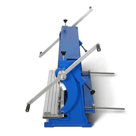 Side view of Beast Of A Three In One Pan And Box Brake Slip Roll Shear And Bending Machine for 20 Gauge Mild Steel, Model MMCB3016.