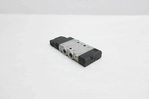 Compatible 1/8 Inch Pneumatic Solenoid Valve 24V DC 8 Bar Fit For CPE14 M1BH 5L, industrial grade, angled view on white background.