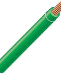6 AWG 19-Stranded THHN Green Copper Building Wire 100 Ft Cut For Outlets And Switches, Annealed Copper Conductors, Moisture And Heat Resistant PVC