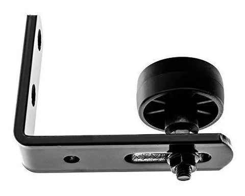 Barn Door Floor Guide Stay Roller Black Wall Mount For Sliding Door With Nylon Roller Wheel And Low Profile Design Durable Wall Mounted Roller