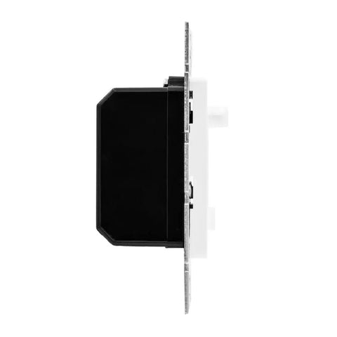 Side view of Dimmer Switch With Blue Indicator Light For LED Compatibility 3 Way Or Single Pole Use Up To 600 Watts.