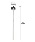 Carbon Steel Garden Hoe With 53-Inch Wood Handle And 8 By 5.25 Inch Head, 54-Inch Overall Length, Heavy-Duty Weeding Tool For Cultivating Soil
