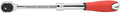 Extendable Three Eighths Inch Drive Ratchet Handle With 72 Tooth Reversible Ratcheting Extends From Eight And A Half To Twelve And Three Eighths Inches Ideal For Tight Spaces Heavy Duty Socket Wrench For Home And Industrial Repairs showing side profile with soft grip handle.