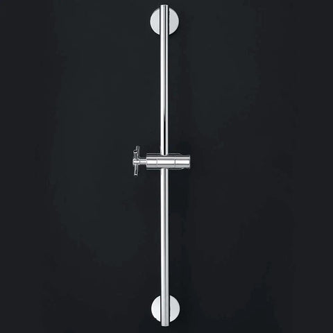 Neo 24-Inch Adjustable Shower Slide Bar For Handheld Showerheads In Oil Rubbed Bronze on black wall