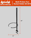 Zero Turn Mower Bucket Holder Handle Bracket For 5 Gallon Bucket Transport Fits Multiple ZT Brands Easy On Off Mower Accessory