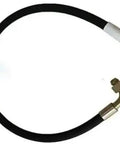 Heavy Duty Replacement Air Compressor Hose Built Tough For Shop Crews No Sweat Setup High Pressure Rating Snag Free Design For Daily Garage Grind And Professional Job Sites, flexible black rubber hose with metal fittings.