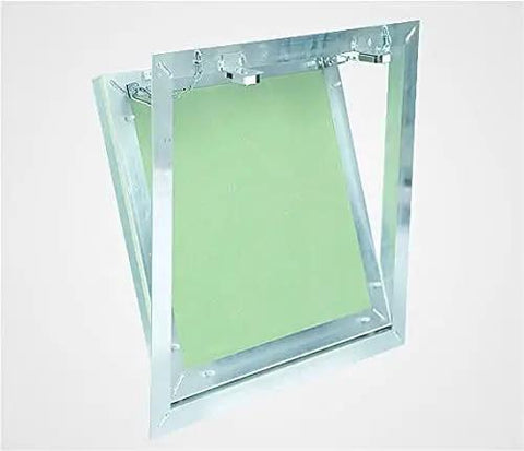 Hella Durable 8X8 Removable Wall Access Panel Tile Ready Flush Mount Drywall Inlay Hidden Utility Cover Rock Solid Aluminum Frame view showing welded frame and drywall insert