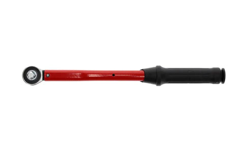 Red Torque Wrench Three Eighths Inch Drive Ten To Fifty Newton Meters Range 335 Millimeter Length