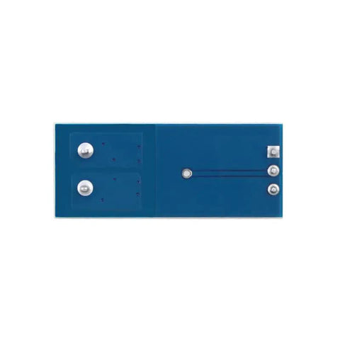 ACS712ELCTR05B Hall Effect Current Sensor Module 5 Piece Kit 5 Amp Range on a blue PCB measuring 32mm by 14mm.