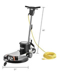 Corded High Speed Floor Burnisher, 20 Inch Cleaning Width, 120V, 1.5 HP, 1500 RPM, Includes 50 Foot Safety Power Cord