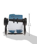 Rolodex open metal single rotary file, 2 1/4" x 4", 500-card capacity, black.