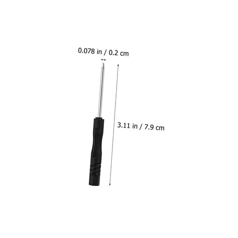 Close-up of screwdriver from All In One Eyeglass Repair Kit With Screws And Tools For Quick Fixes On Glasses, Sunglasses, Wire Frame Specs