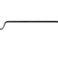 Top view of adjustable flex shaft tool holder hook, part of Adjustable Flex Shaft Tool Holder For Foredom Grobet Rotary Bench Workstations.