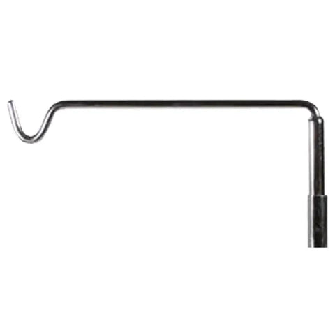 Top view of adjustable flex shaft tool holder hook, part of Adjustable Flex Shaft Tool Holder For Foredom Grobet Rotary Bench Workstations.