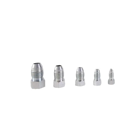 Heavy Duty 64 Piece JIC 37 Degree Flare Cap And Plug Kit For Hydraulic Hose And Tube Systems, varying sizes.