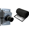 Tough As Nails Hvac Wall Penetration Cover And 3 Layer Insulated Line Set Sleeve Kit with 60mm wall plate and triple sleeve.