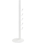 Freestanding Vacuum Dock Stand For Dyson V Series V15 Detect V11 V10 V8 V7 V6 Cordless Cleaners, white metal stand with hooks