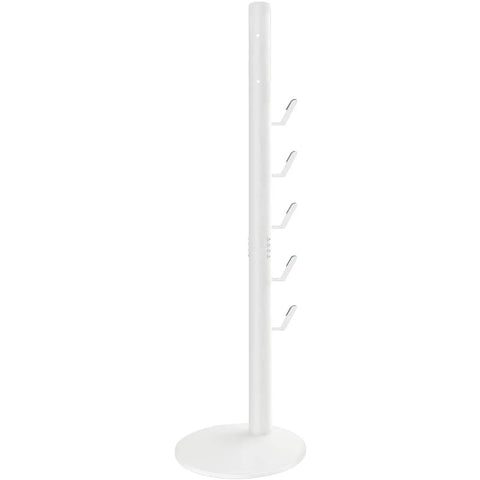 Freestanding Vacuum Dock Stand For Dyson V Series V15 Detect V11 V10 V8 V7 V6 Cordless Cleaners, white metal stand with hooks