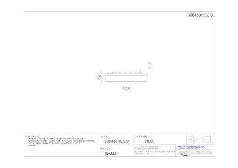 Diagram of Heavy Duty Outer Ring Tapered Roller Bearing Cup 16284B for connecting to cone inner ring assemblies