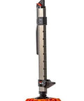 Side view of Beefy Heavy Duty Jack Base For Off Road Jacks, 15,400 Lb Load Capacity with high visibility orange and non-slip textured bottom