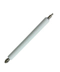 No Sweat Peel Roller Kit For ZE500-4 Thermal Barcode Printer Exact Fit P1046696-059 replacement peel roller with silver ends.