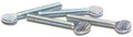 1/2-13 Thumb Screws Type P No Shoulder Steel Zinc Plated 1-1/4 Inch Long laid out in a group