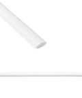 Slick Cool Gray Polished Quarter Round Tile Trim 1/2 Inch X 12 Inch Edge Cap For Kitchen Backsplash And Bathroom Shower Decorative Tile Liner Corner Trim 12 Pack showing detail and full view