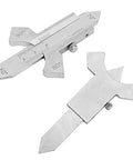 WJJDLLNP Calibre Vernier Caliper Manual Welding Gauge Stainless Steel Fillet Throat Gage for Measuring Reinforcement Digital with angle marks