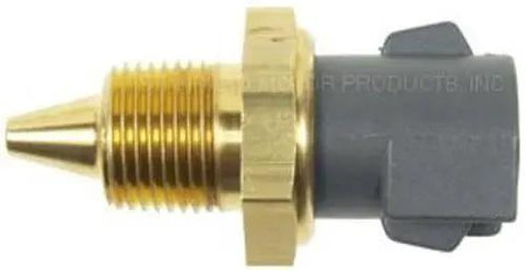 Kickass Heavy Duty Coolant Temperature Sensor Direct Fit Drop In Replacement For Smooth Engine Operation Reliable Heat Monitoring And Top Shelf Street Ready Durability For Your Daily Driver Ride close-up of sensor with brass and plastic components