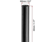 5 Mm By 30 Mm Slotted Spring Pins Assortment Kit With 100 Pieces 65Mn High Carbon Steel Smooth Finish Tension Pins Roll Kit For Small DIY Projects And Machine Repairs showing a single 5x30 mm pin with dimensions.