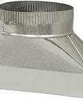 Duct Transition Piece 6 Inch Round To Three And A Quarter Inch By 10 Inch Rectangular Wall Mount Fire Resistant Galvanized Steel Duct Adapter