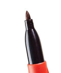 Close-up of the tip of Inkzall Fine Point Marker Black 4 Pack With Clog Resistant Tip For Dusty Wet And Oily Surfaces And A Built Tough Marker