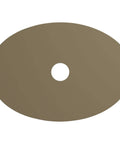 Alexa Ceiling Medallion in Flash Gold Dope Finish With Lightweight Hand Painted Detail, oval, center hole visible