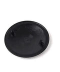Back view of BMW 82mm Black Hood Emblem Roundel Genuine OEM Replacement with grommets for easy install, model 51148132375 51141807495.