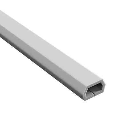 Low Profile Gray Floor Cable Cover And Durable Pvc Wire Protector With Anti Slip Cord Hider For Tight Home Office Setups, flexible gray duct.