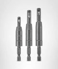 Bosch CC2430 1/4 in self-centering drill bit set, 3-piece.