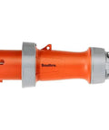Top Shelf Heavy Duty Three Phase Pin And Sleeve Plug 60 Amp 125 250 Volt AC 3 Pole rugged orange electrical connector for generators.