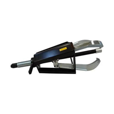 Side view of Three Jaw Puller With Twenty Ton Capacity Adjustable One To Fifteen Inch Spread and Nine And Two Thirds Inch Reach