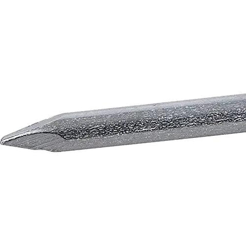 Close-up of Heavy Duty Electro Galvanized Roofing Nails Two Inch with sharp point for easy wood installation.