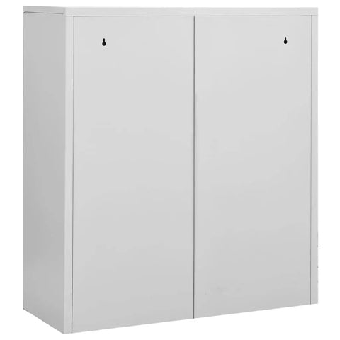 Lockable Metal File Cabinet With Doors And Drawers In White For Home Office Garage Storage Secure Steel Cabinet