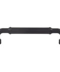 Flat black zinc cabinet handle with rounded ends, part of Lavington Five And One Sixteenth Inch Center To Center Cabinet Knob With Slick Contours And Raised Center Overlay For Modern Heritage Charm, Ready To Upgrade Classic Or Contemporary Cabinets, Durable Finishes, Easy Install With Included Screws collection.