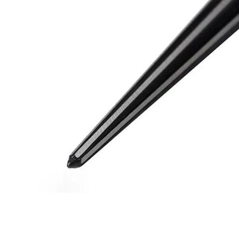 Close-up of GUDINGHENG tapered reamer tip; metal conical hole opener for woodworking