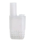 Close-up of a single white plastic queen bee cage from the Plastic Queen Bee Cages 20 Pack Transporting Catcher Kit For Beekeeping Non Grafting