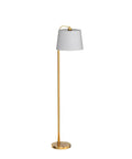 62 Inch Tall Arc Floor Lamp With Antique Brass Shade Lantern Industrial Gold Finish Mid Century Modern Reading Light