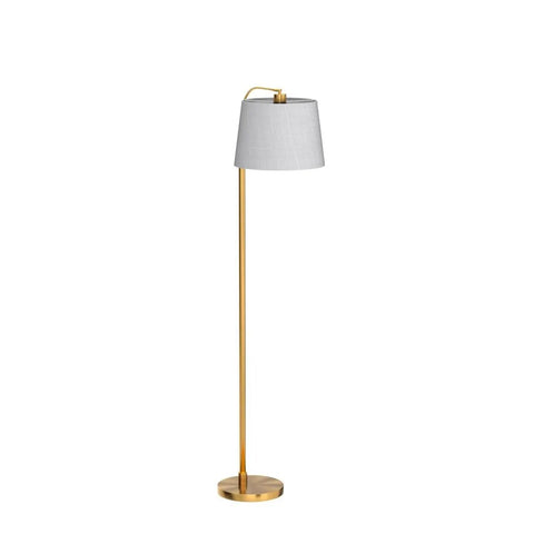 62 Inch Tall Arc Floor Lamp With Antique Brass Shade Lantern Industrial Gold Finish Mid Century Modern Reading Light