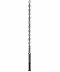 Single drill bit from Beefy 25 Piece SDS Plus Bulldog Rotary Hammer Bit Set 3 16 Inch And 8 Inch with four flute design visible
