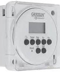 Front view of 24V 24 Hour 7 Day Electronic Timer Switch Module for fans, pumps, heaters, and lights with programmable buttons.