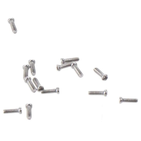 Close-up of stainless steel screws from 600Pcs Mini Screws Assortment Kit For Eyewear And Small Gadgets, 12 Sizes M1 To M1.6